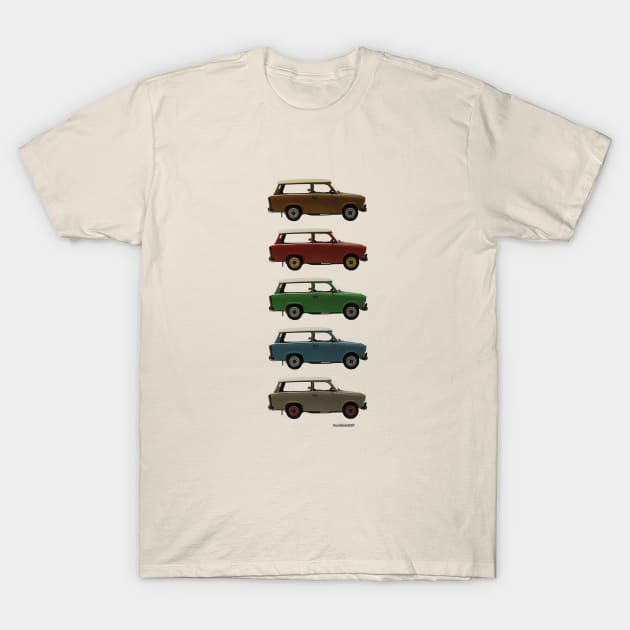 Five Trabbi's T-Shirt by DaJellah